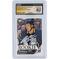 Rasmus Dahlin Buffalo Sabres Autographed 2018-19 Upper Deck Parkhurst Silver Ink #340 CGC Fanatics Witnessed Authenticated Auto 10 Rookie Card