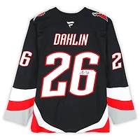Maillot premium noir dédicacé des Buffalo Sabres par Rasmus Dahlin