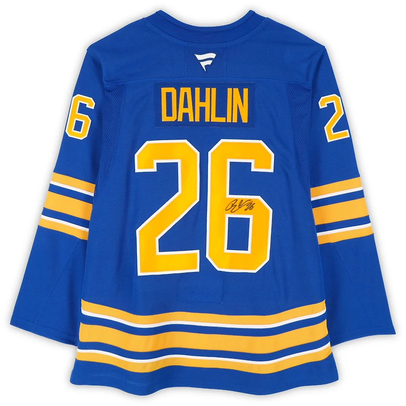 Rasmus Dahlin Buffalo Sabres Autographed Royal Fanatics Premium Jersey 