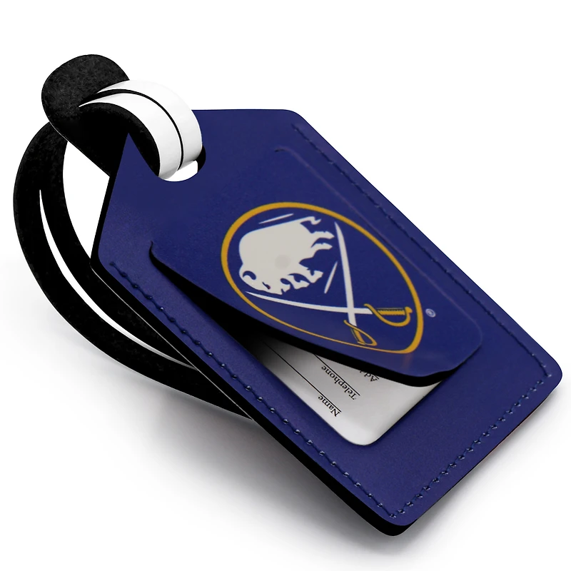 Étiquette de bagage en cuir personnalisée Royal Buffalo Sabres