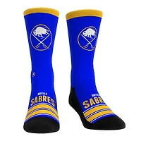 Chaussettes unisexes Rock Em Crew à rayures Gametime des Sabres de Buffalo