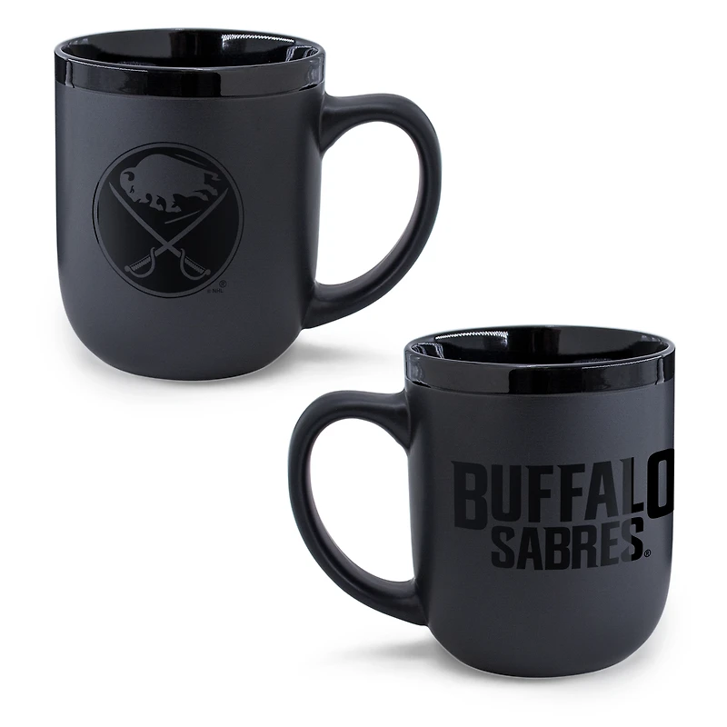 WinCraft Buffalo Sabres 17oz. Black Tonal Ceramic Mug