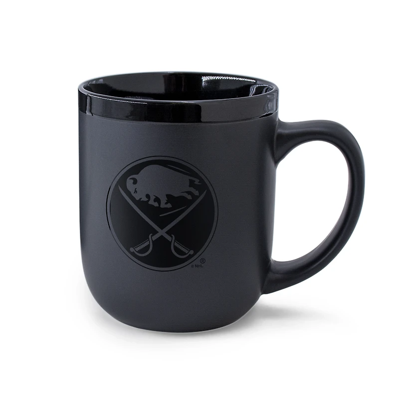 WinCraft Buffalo Sabres 17oz. Black Tonal Ceramic Mug