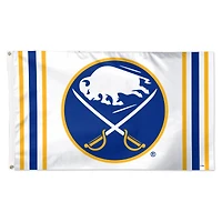 Drapeau WinCraft Buffalo Sabres 3 pi x 5 pi à rayures verticales de luxe, simple face