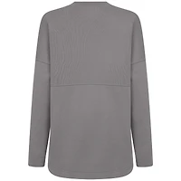 Women's Levelwear  Gray Buffalo Sabres Mother's Day Beaudry Arched Pullover Sweatshirt