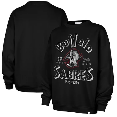 Sweat-shirt oversize pour femme '47 Black Buffalo Sabres Circle Change Stars