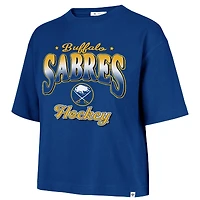 T-shirt court Reed City à carreaux '47 Royal Buffalo Sabres pour femmes