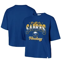 Women's '47 Royal Buffalo Sabres Vibe Check Reed City Cropped T-Shirt