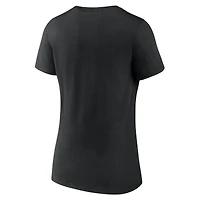 Women's  Black Buffalo Sabres Lucky V-Neck T-Shirt