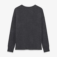 T-shirt à manches longues Fanatics Heather Charcoal Buffalo Sabres Competition Legacy pour femmes