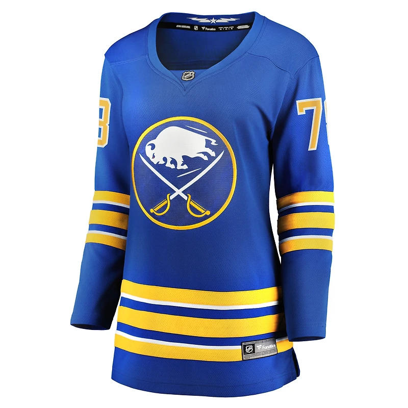 Maillot de joueur échappé à domicile des Royal Buffalo Sabres Jacob Bryson Fanatics pour femmes