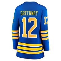Maillot Fanatics Jordan Greenway Royal Buffalo Sabres Home Breakaway pour femmes
