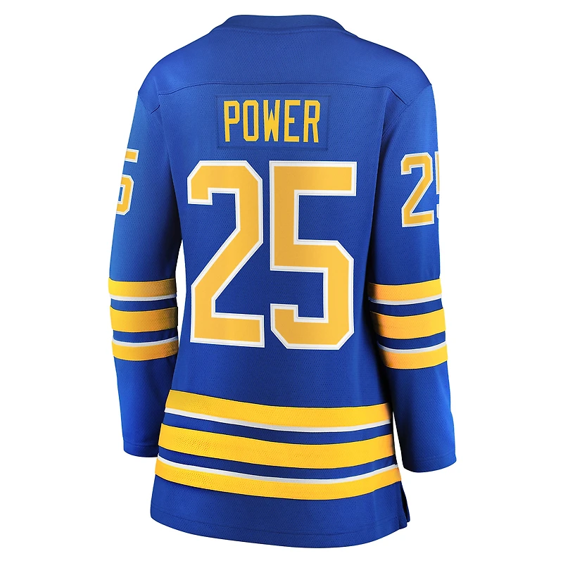 Maillot de joueur échappé à domicile Fanatics Owen Power Royal Buffalo Sabres pour femmes