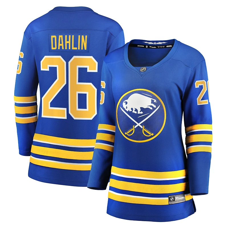 Maillot Fanatics Rasmus Dahlin Royal Buffalo Sabres Home Breakaway pour femmes