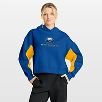 Women's Fanatics Royal Buffalo Sabres Back Check Boxy Hoodie