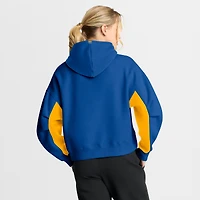 Sweat à capuche boxy carreaux arrière Fanatics Royal Buffalo Sabres pour femmes