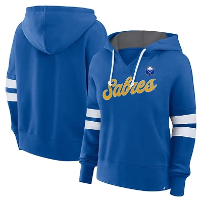 Sweat à capuche surdimensionné Seize pour femmes Fanatics Royal Buffalo Sabres