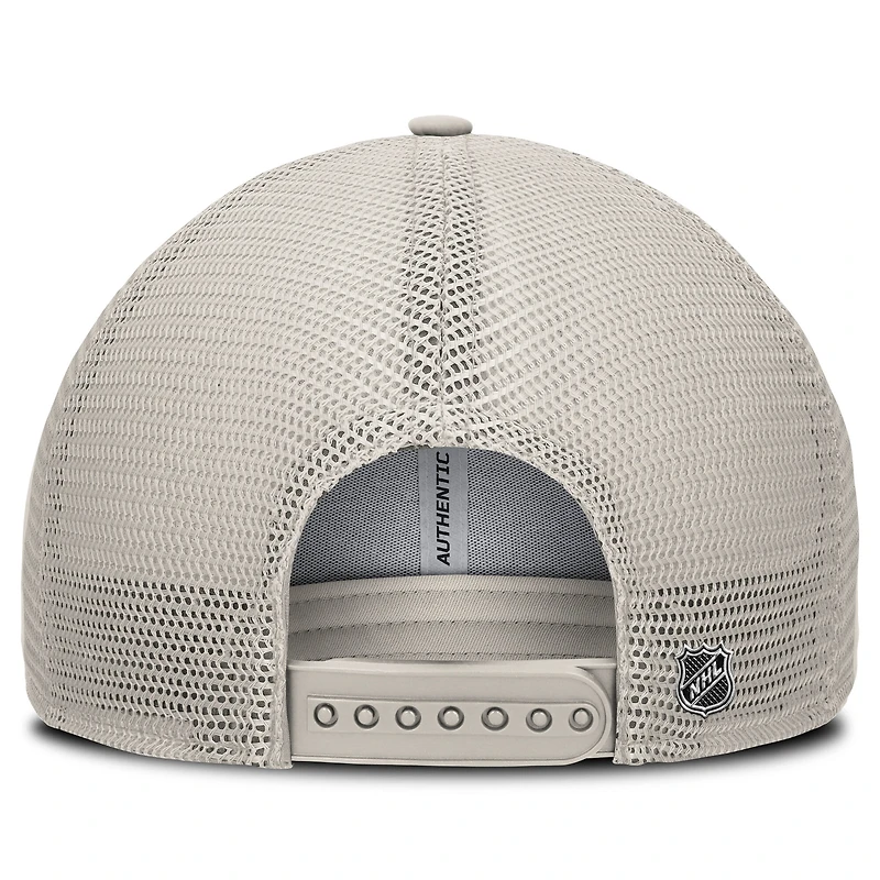 Women's Fanatics Tan Buffalo Sabres Authentic Pro Road Trucker Adjustable Hat