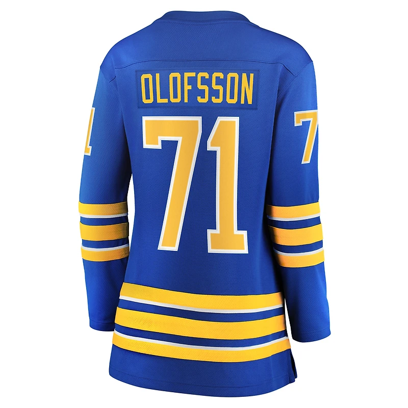 Maillot de joueur échappé des Royal Buffalo Sabres Victor Olofsson Fanatics pour femmes