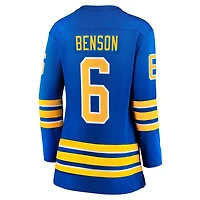 Women's Fanatics Zach Benson Royal Buffalo Sabres Home Breakaway Jersey