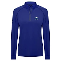 Haut à glissière quart de tour Kinetic Insignia Core Raglan pour femme Levelwear Royal Buffalo Sabres