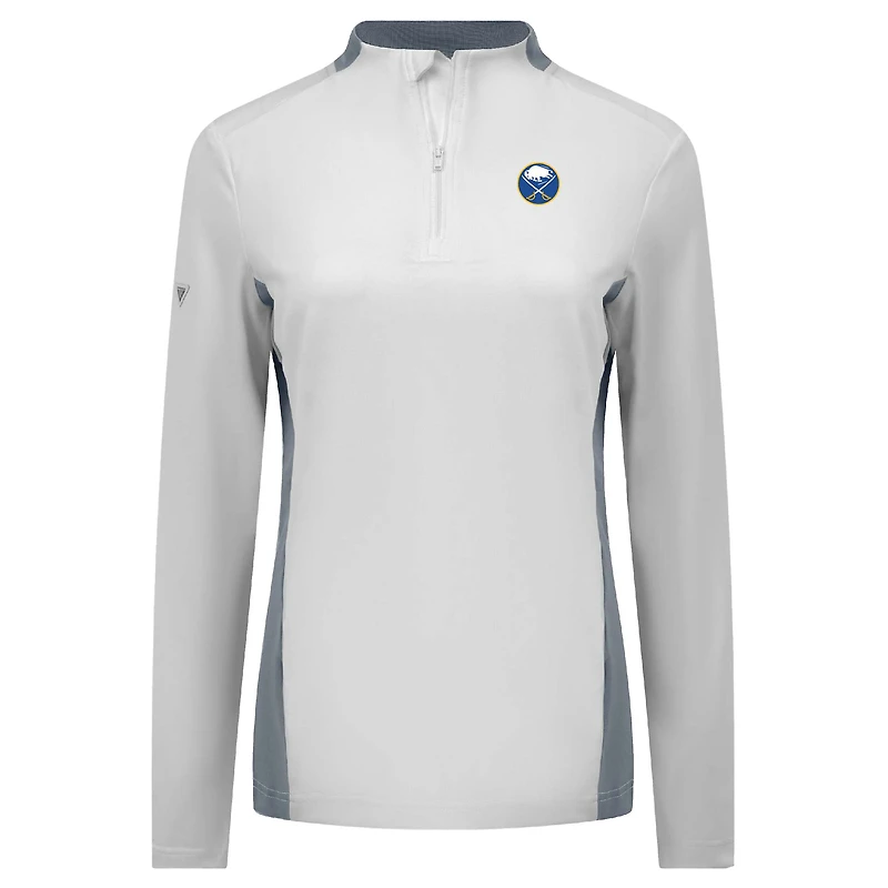 Haut à glissière quart de tour Moxie Insignia Core pour femme des Sabres Buffalo Levelwear White
