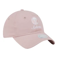 Casquette ajustable New Era rose clair Buffalo Sabres pour femme, style preppy, référence 9TWENTY