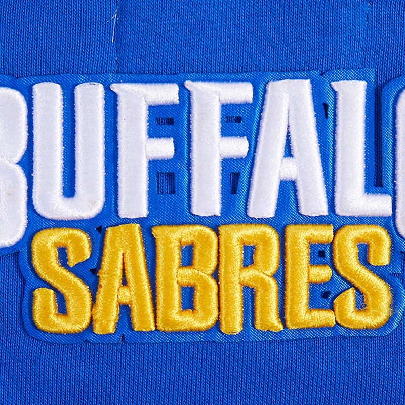 Women's Pro Standard  Royal Buffalo Sabres Area Code Cropped Pullover Sweatshirt