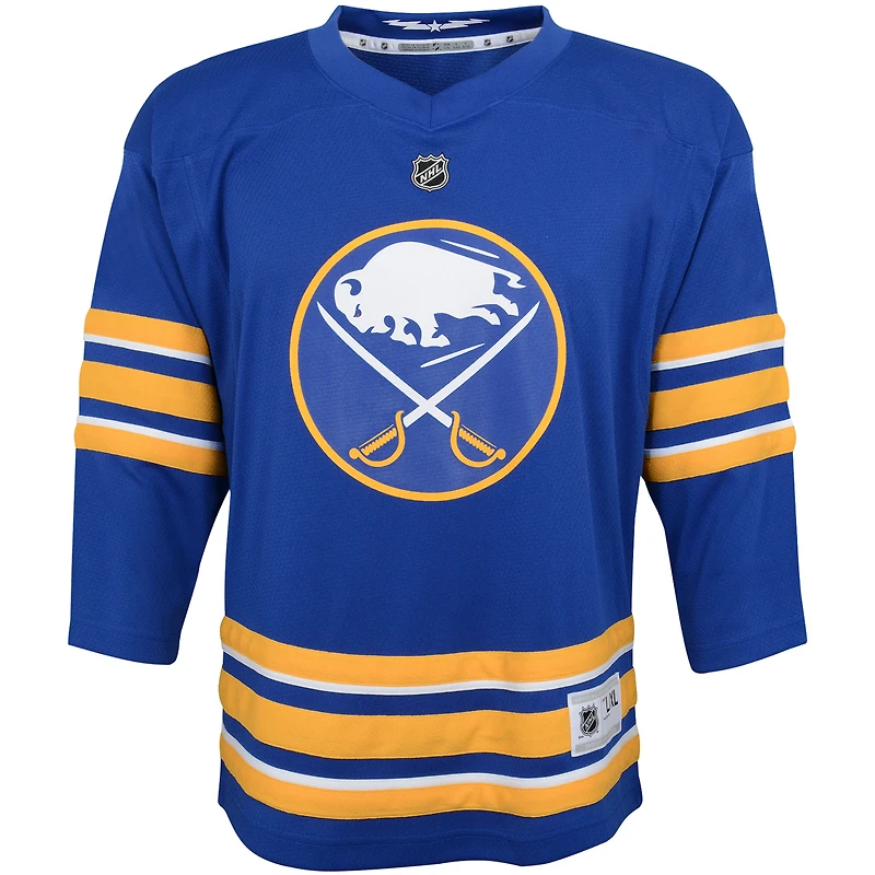 Maillot réplique personnalisé à domicile des Sabres de Buffalo bleus pour jeunes