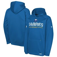 Sweat à capuche raglan authentique Pro Rink des Royal Buffalo Sabres pour jeunes fanatiques