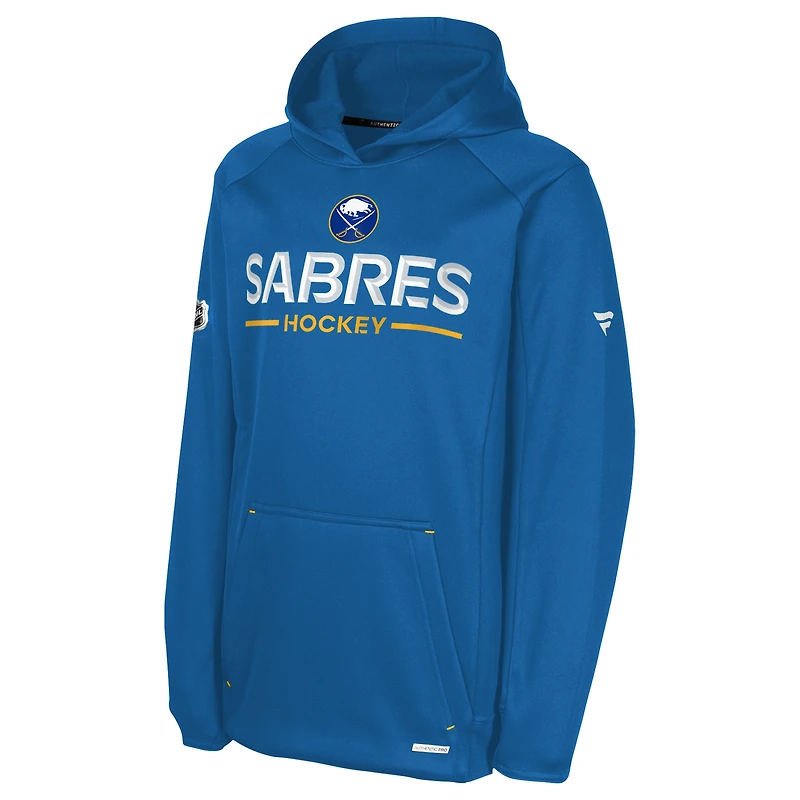 Sweat à capuche raglan authentique Pro Rink des Royal Buffalo Sabres pour jeunes fanatiques