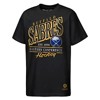 T-shirt Mitchell & Ness Black Buffalo Sabres pour jeunes