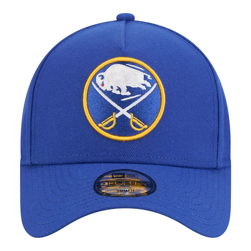 Casquette ajustable New Era Royal Buffalo Sabres 9FORTY pour jeunes