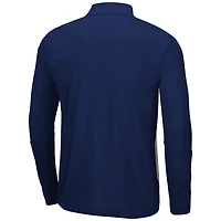 Men's Colosseum Heather Gray/Navy Butler Bulldogs Prospect Quarter-Zip Jacket