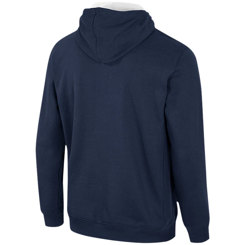 Men's Colosseum Navy BYU Cougars Half-Zip Hoodie