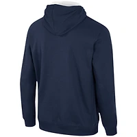 Men's Colosseum Navy BYU Cougars Half-Zip Hoodie