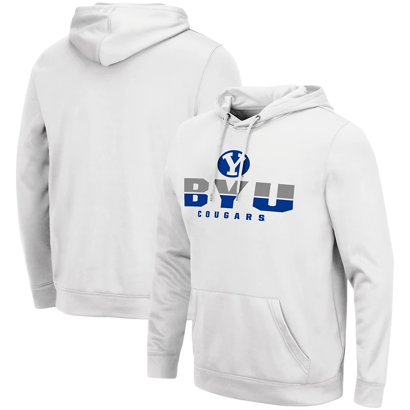 Pull à capuche Colosseum blanc BYU Cougars Lantern pour hommes