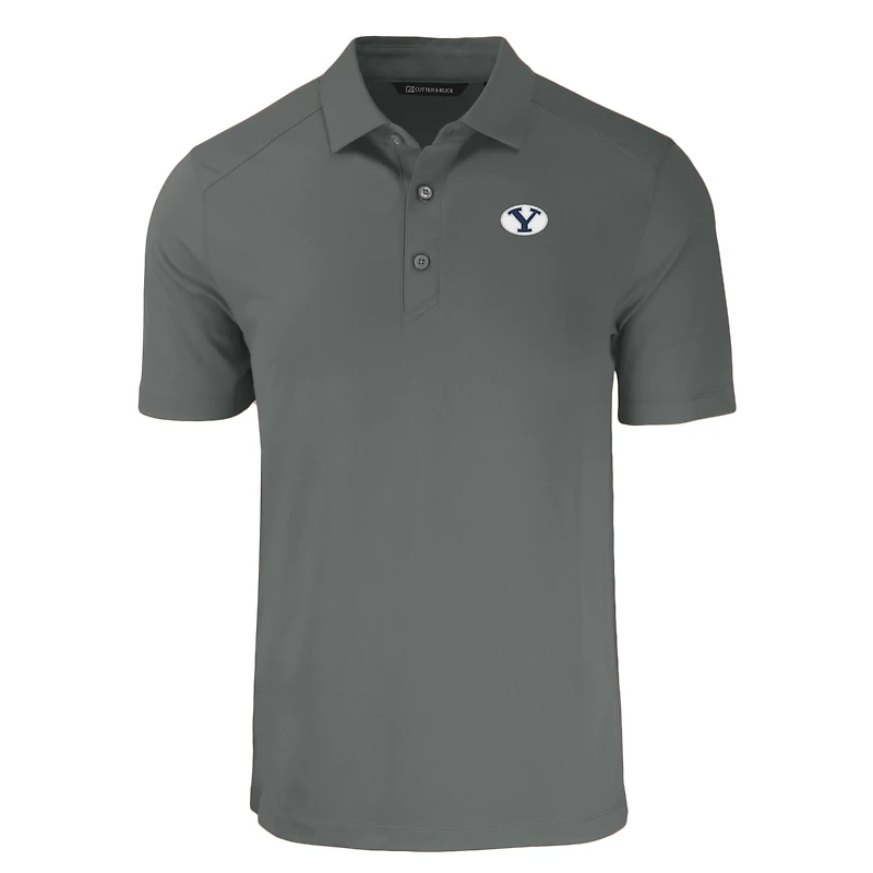 Polo recyclé Forge Eco Stretch gris Cutter & Buck pour homme des Cougars de BYU, grandes tailles