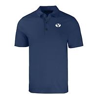 Men's Cutter & Buck Heather Navy BYU Cougars Big Tall Forge Eco Stretch Recycled Polo