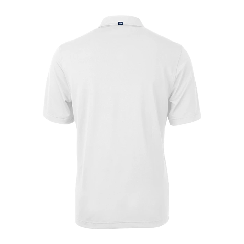 Polo recyclé Cutter & Buck blanc BYU Cougars Virtue Eco Piqué pour homme