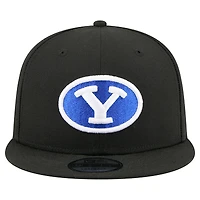 Men's New Era  Black BYU Cougars Team 9FIFTY Snapback Hat