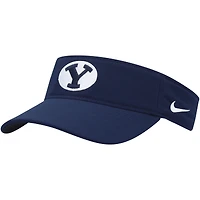 Visière Sideline Performance Nike BYU Cougars pour homme, bleu marine