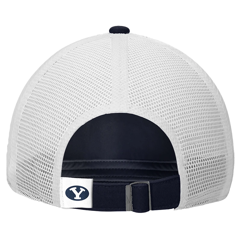 Men's Nike Navy BYU Cougars On-Field Club Adjustable Trucker Hat