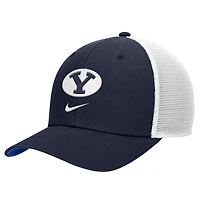 Men's Nike Navy BYU Cougars Rise Trucker Dri-FIT Adjustable Hat