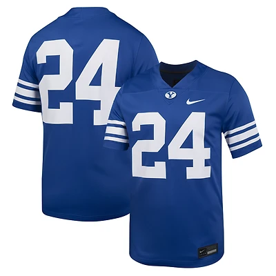 Maillot de football Nike #24 Royal BYU Cougars Untouchable pour homme