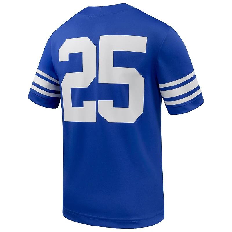 Maillot de football américain Nike n° 25 Royal BYU Cougars pour homme