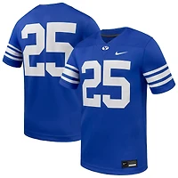 Maillot de football américain Nike n° 25 Royal BYU Cougars pour homme