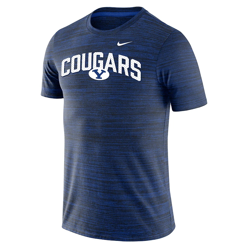 T-shirt de performance Nike Royal BYU Cougars Velocity Team Issue pour homme