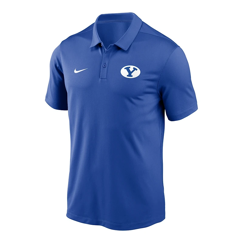 Polo Nike Royal BYU Cougars Victory Solid Performance pour homme