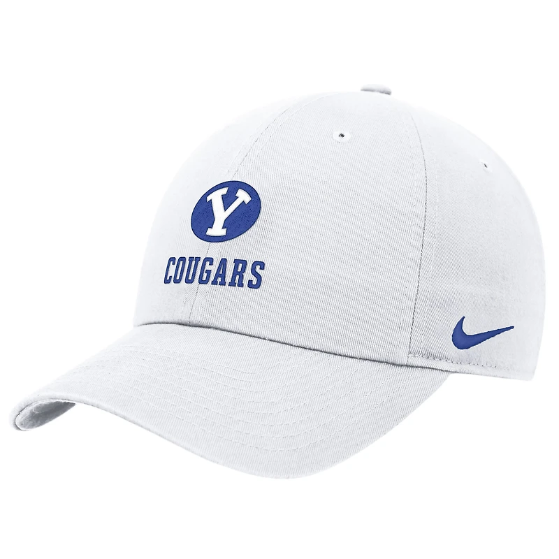 Casquette ajustable Nike blanche BYU Cougars 2025 On-Field Club pour homme